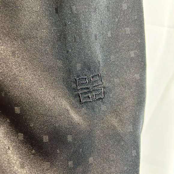 Vintage Givenchy Intimate Black Polka Dot Bed Jacket Size Medium - Picture 9 of 13